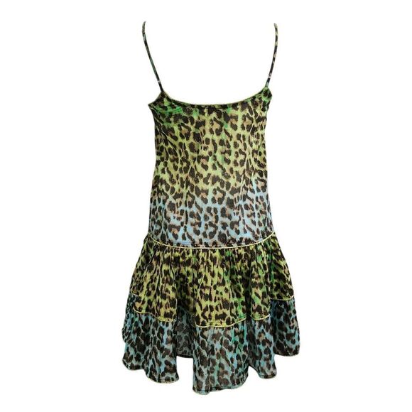 Juliet Dunn dress multicolor Leopard print mini  4/6 fairy whimsigoth - Picture 2 of 5
